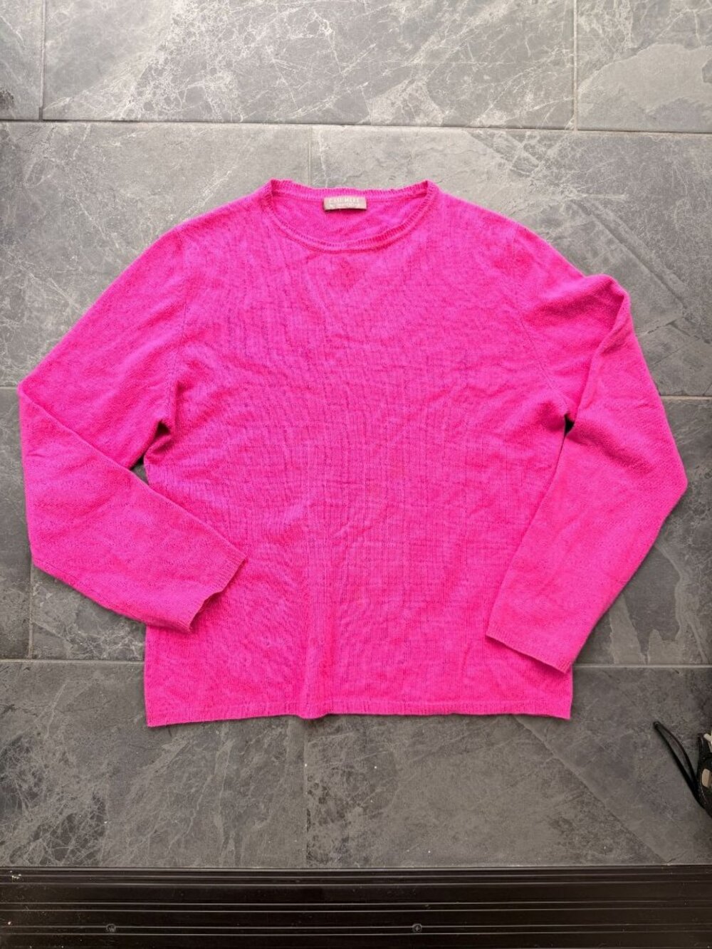 magenta pink purple small cashmere by Charter Club sweater pullover